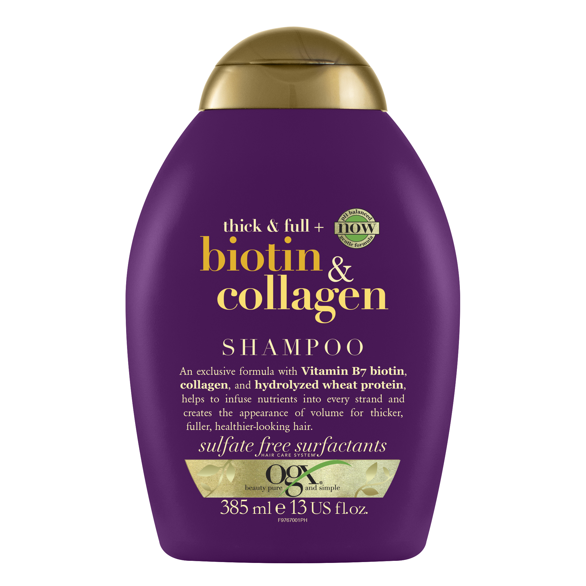 Ogx Шампунь для лишенных объема и тонких волос, шампунь, 385 мл, 1 шт, с биотином и коллагеном фото