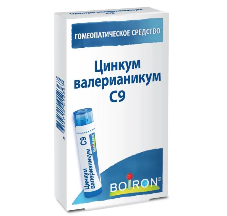 Цинкум валерианикум C9, гранулы гомеопатические, 4 г, 1 шт. фото
