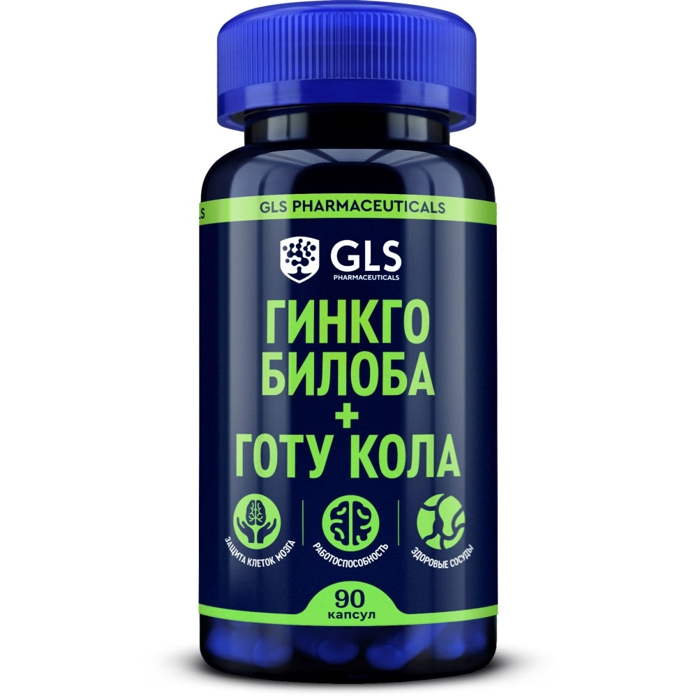 GLS Гинкго билоба + Готу кола, капсулы, 90 шт. фото