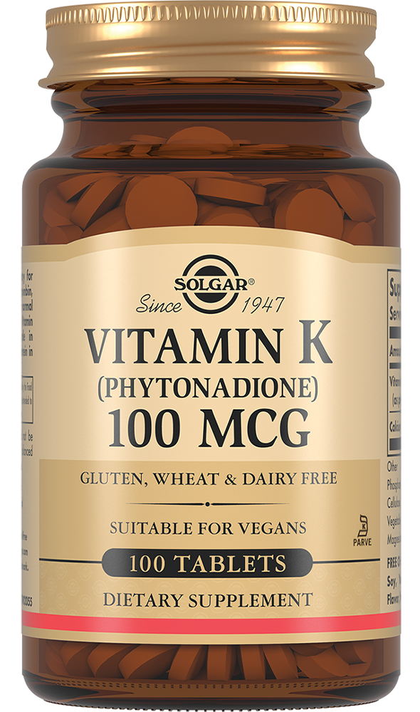 Solgar Витамин К1, 100 мкг, таблетки, 100 шт. фото
