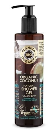 Planeta Organica Organic coconut Гель для душа натуральный, гель, 280 мл, 1 шт. фото