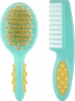 Roxy-kids Детская щеточка с расческой, 1 шт, мятный, набор фото 