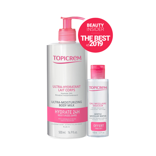 Topicrem Молочко ультра-увлажняющее 500 мл + Мицеллярная вода 100 мл, набор, 1 шт. фото