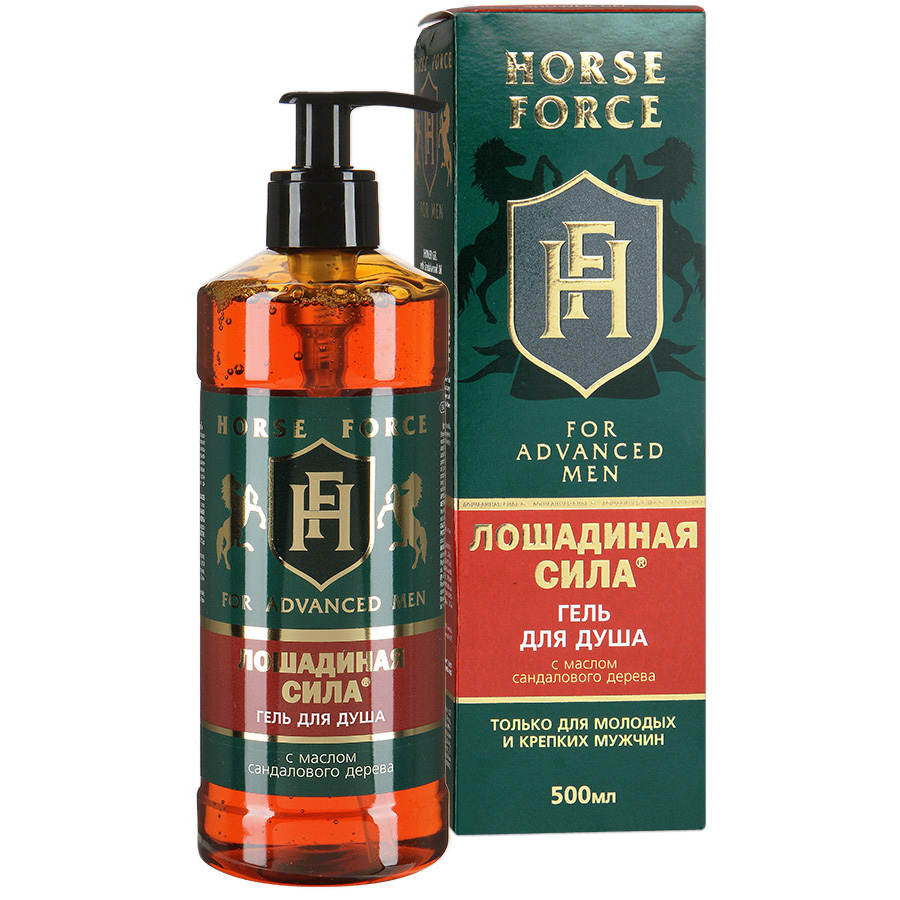Лошадиная сила Гель для душа с маслом сандалового дерева, гель для душа, 500 мл, 1 шт. фото