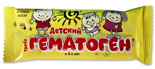 Турбогематоген детский, плитка, 30 г, 1 шт. фото