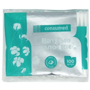 Консумед Ватные палочки, ватные палочки, 100 шт. фото