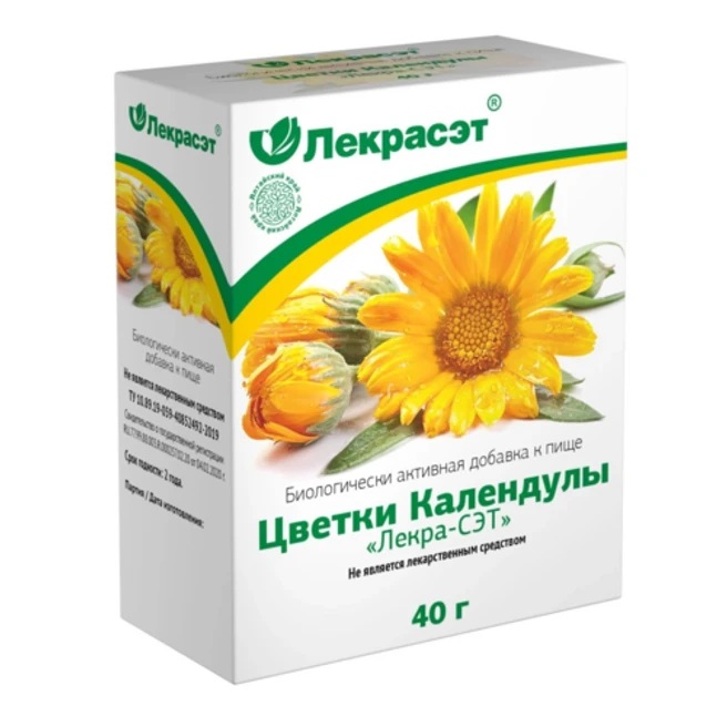 Дары Природы Чайный напиток Календула, фиточай, 40 г, 1 шт. фото