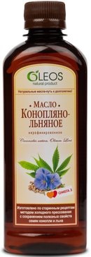 Oleos Масло конопляно-льняное пищевое, масло для приема внутрь, 350 мл, 1 шт. фото