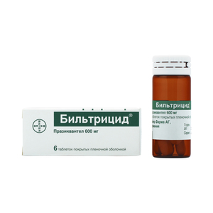 Бильтрицид, 600 мг, таблетки, покрытые пленочной оболочкой, 6 шт. фото