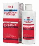 911 Экстренная помощь Шампунь Перцовый, шампунь, 150 мл, 1 шт, для роста волос фото