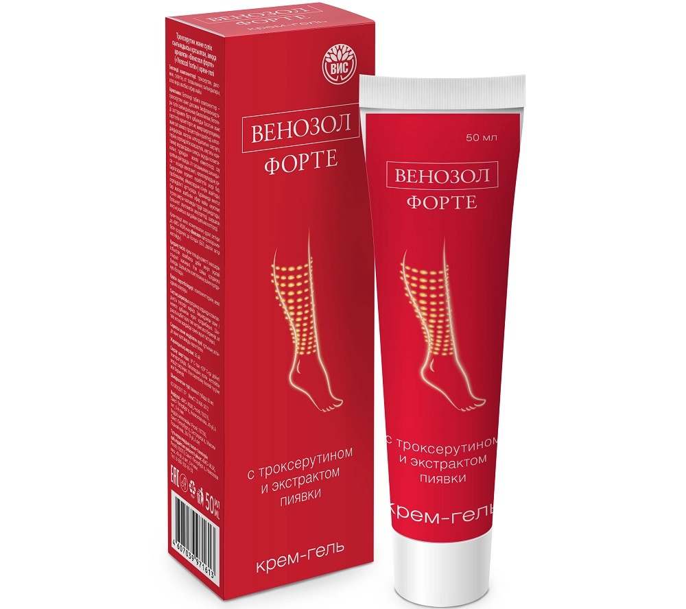 Венозол форте, крем-гель, 50 мл, 1 шт. фото
