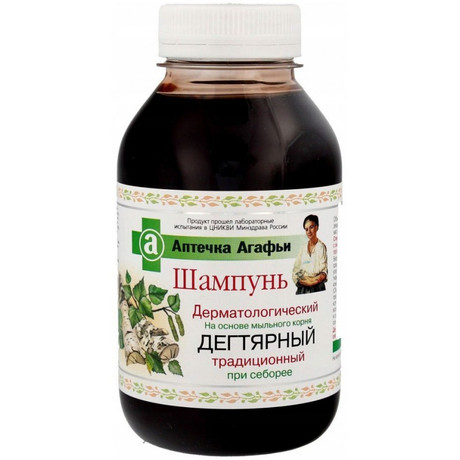 Рецепты бабушки Агафьи Шампунь дегтярный, шампунь, 300 мл, 1 шт. фото