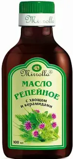 Mirrolla Репейное масло с хвощом и керамидами, масло, 100 мл, 1 шт. фото