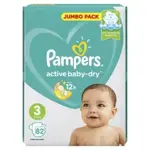 Pampers Active baby-dry Подгузники детские, р. 3, 82 шт, 6-10 кг фото