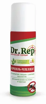 Dr. Rep Аэрозоль от комаров и мошек, аэрозоль для наружного применения, 150 мл, 1 шт. фото 