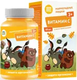 Мармеладные Мишки Витамин С, пастилки жевательные, 60 шт. фото 