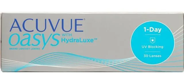 Acuvue Oasys 1-Day with hydraluxe Линзы контактные Однодневные, BC=8,5 d=14,3, 30 шт, D(-4.00), стерильно фото