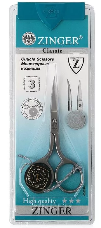 Zinger Ножницы для кутикулы заточенные, 1 шт, арт. В-118 фото