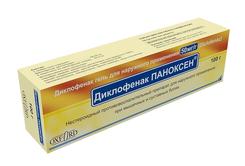 Диклофенак Паноксен, 50 мг/г, гель для наружного применения, 100 г, 1 шт. фото