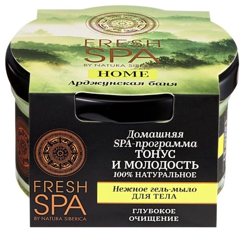 Natura Siberica Fresh Spa Home нежное гель-мыло для тела арджунская баня, гель для тела, 170 мл, 1 шт. фото