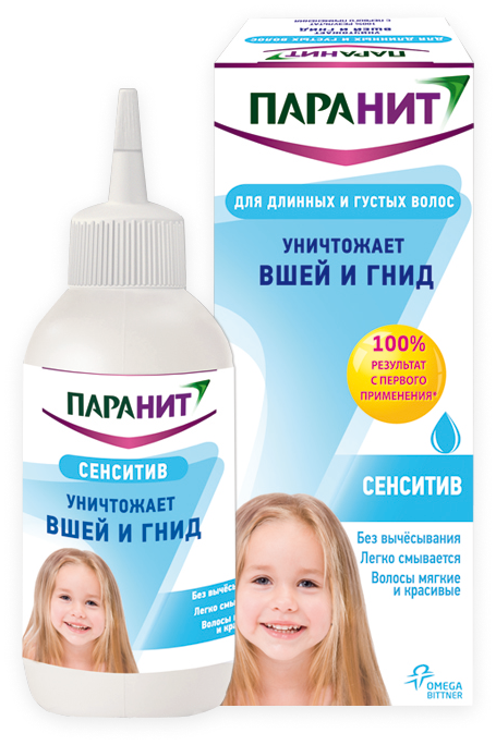 Паранит Сенситив, жидкость для наружного применения, 150 мл, 1 шт, в комплекте с гребнем фото