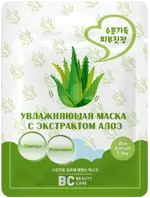 BC Маска увлажняющая с экстрактом алоэ, маска для лица, 26 мл, 1 шт, тканевая основа фото 