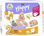 Bella Baby Happy Mini Подгузники детские, р. 2, 12 шт, 3-6кг фото