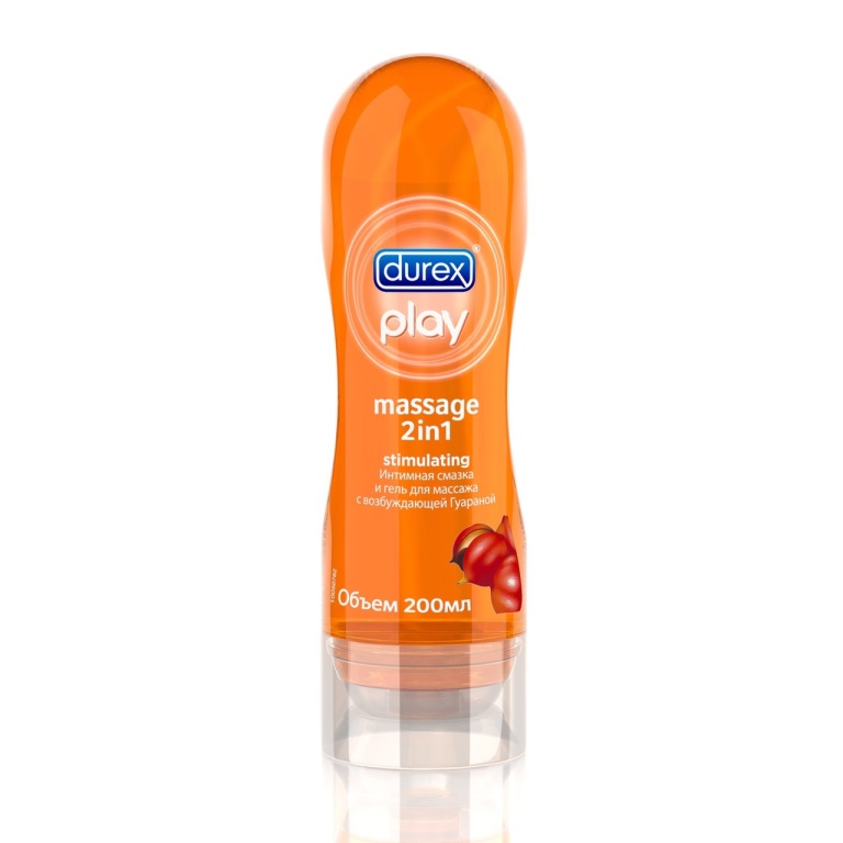 Гель-смазка для массажа DUREX Play Massage 2in1 Stimulating, гель, 200 мл, 1 шт, с гуараной фото