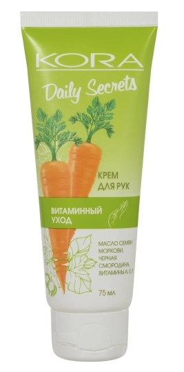 Kora Daily Secrets Крем для рук Витаминный уход, крем для рук, 75 мл, 1 шт. фото