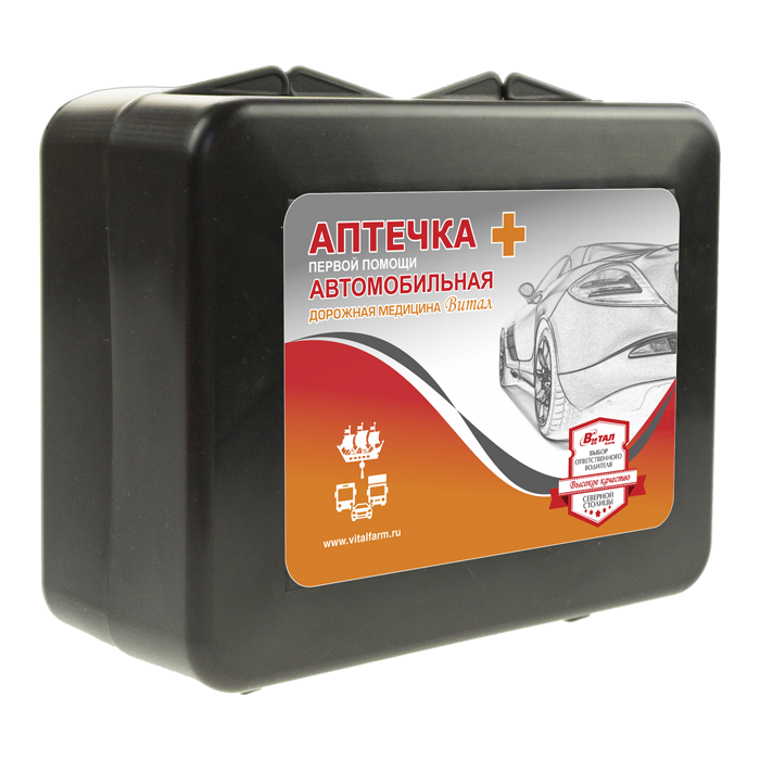 Витал Дорожная медицина Аптечка первой помощи автомобильная, набор, 1 шт, тип 2, арт. 50346 фото
