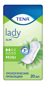 Tena Lady Slim Mini Прокладки урологические, прокладки урологические, 20 шт, 2 капли фото