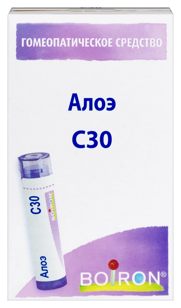 Алоэ С30, гранулы гомеопатические, 4 г, 1 шт. фото
