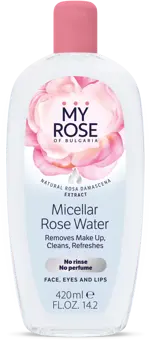 My Rose of bulgaria розовая вода, вода мицеллярная, 420 мл, 1 шт, для снятия макияжа с лица и глаз фото
