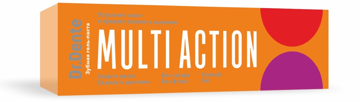 Dr. Dente Multi Action Зубная паста, паста зубная, 130 г, 1 шт. фото