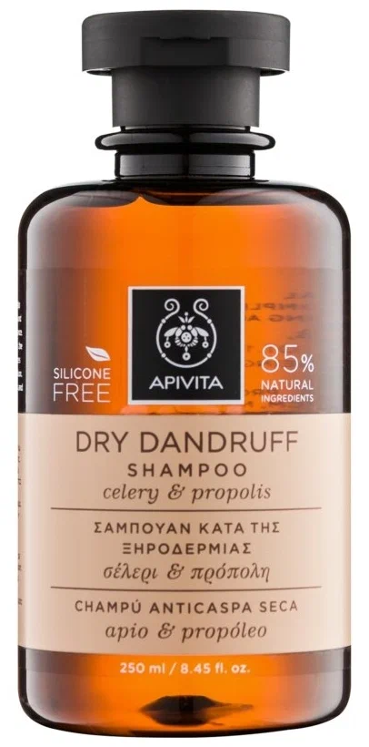 Apivita Шампунь против перхоти для сухих волос с сельдереем и прополисом, шампунь, 250 мл, 1 шт. фото