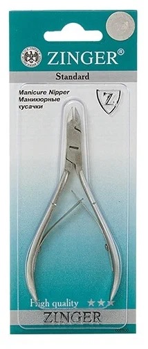 Zinger Кусачки для маникюра 2-х пружинные, 1 шт, арт. В-002-S фото