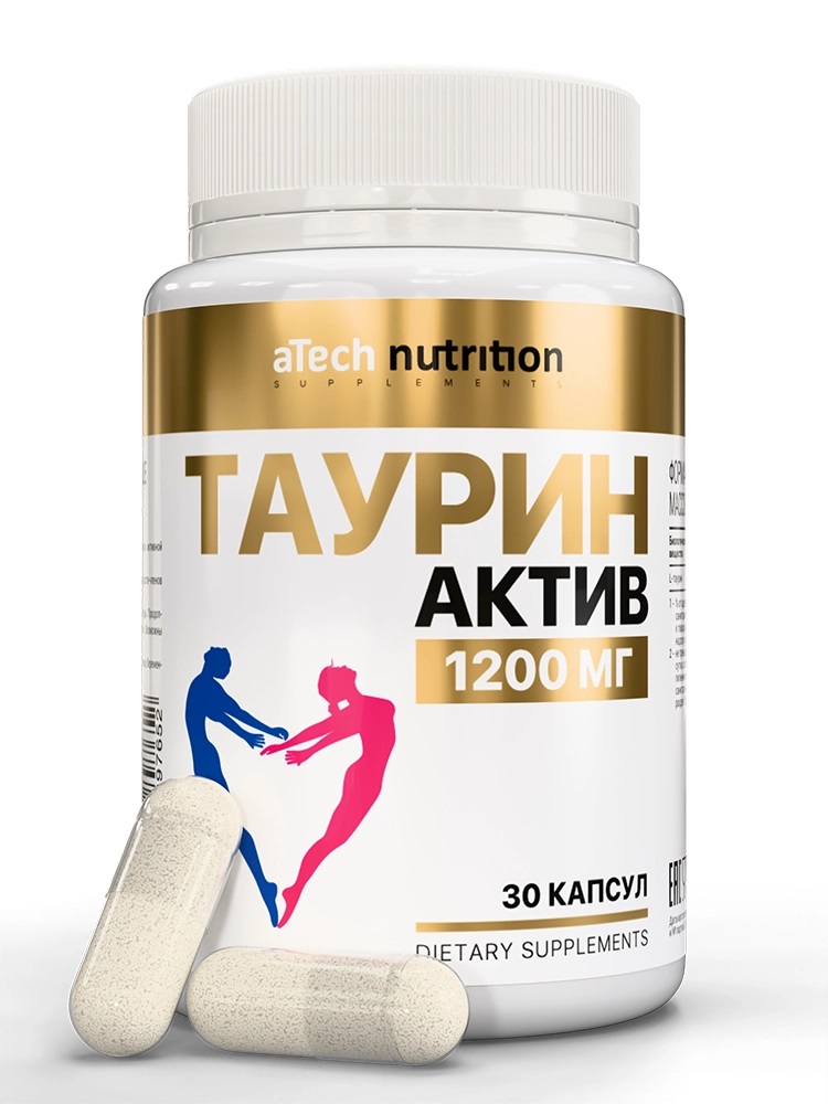Atech nutrition Таурин-актив, 1200 мг, капсулы, 30 шт. фото