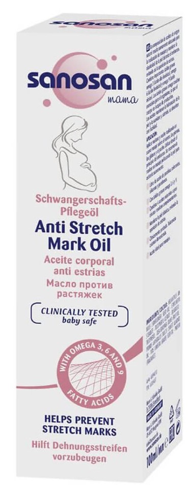 Sanosan Mama Масло против растяжек, масло, 100 мл, 1 шт. фото