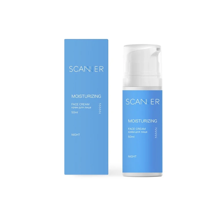Scanner крем для лица с гиалуроновой кислотой, крем для лица, 50 мл, 1 шт, ночной фото