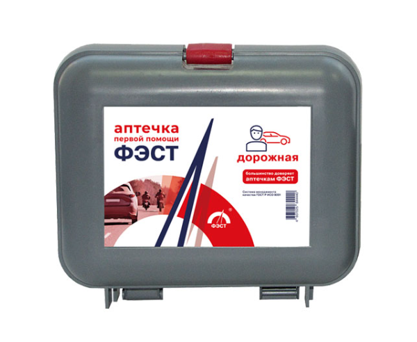 Фэст Аптечка первой помощи дорожная, набор, 1 шт, перечень №1, футляр №6 фото