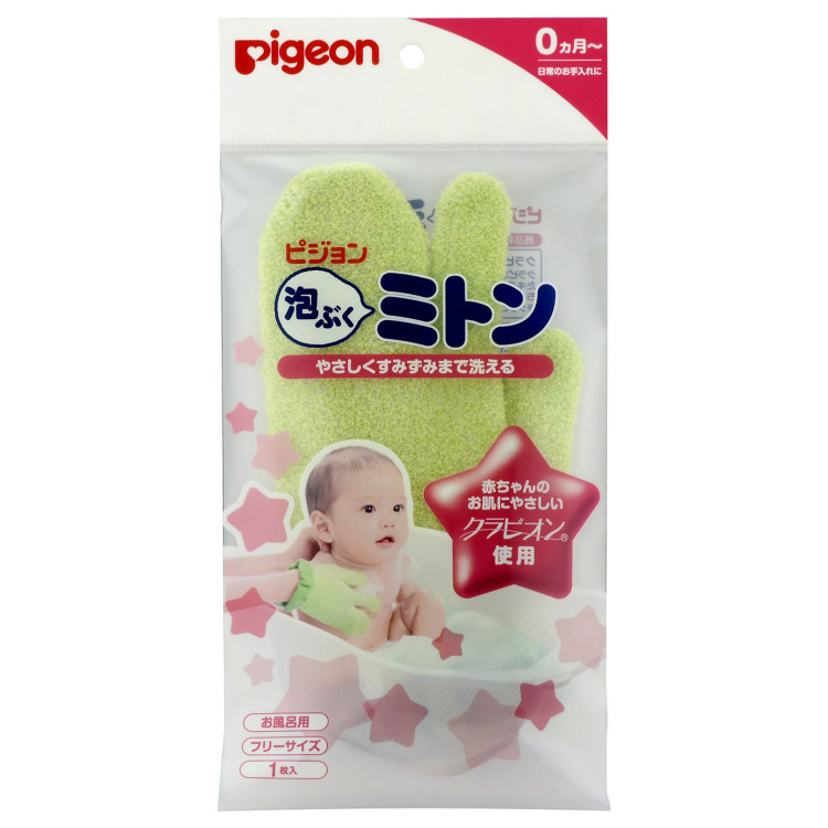 Pigeon Рукавичка для купания малыша, 1 шт. фото