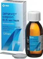 Эриус, 0.5 мг/мл, сироп, 120 мл, 1 шт. фото