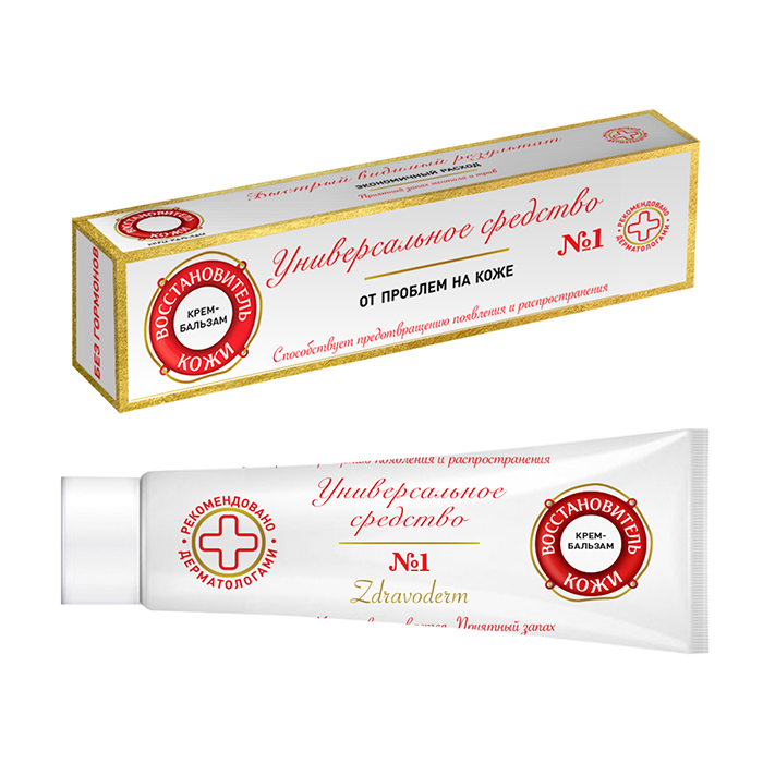 Zdravoderm Крем-бальзам Восстановитель кожи №1, крем-бальзам, 50 мл, 1 шт. фото