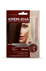 FitoКосметик Крем-хна Иранская натуральная с репейным маслом, маска для волос, 50 мл, 1 шт, мокко фото