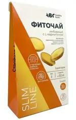 ABC Healthy Food Фиточай имбирный чай с L-карнитином Стройная фигура, фиточай, 1.5 г, 20 шт. фото