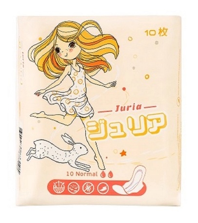 Juria Normal Прокладки женские гигиенические, 240 мм, прокладки гигиенические, 10 шт, 2 капли фото