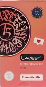 Lavest Romantic Mix Презервативы, презервативы, 15 шт. фото 