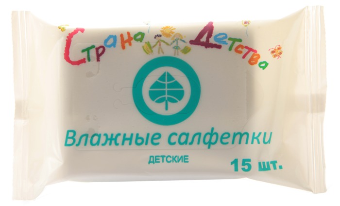 Страна Детства Салфетки влажные детские, 15 шт. фото