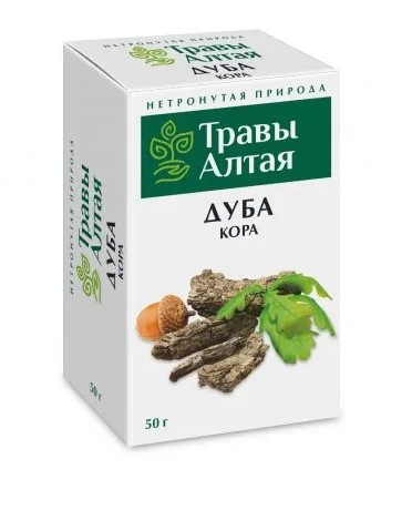 Дуба кора серии Алтай, фиточай, 50 г, 1 шт. фото