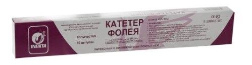 Катетер Фолея уретральный двухходовый, 18 р., 10 шт, латексные фото